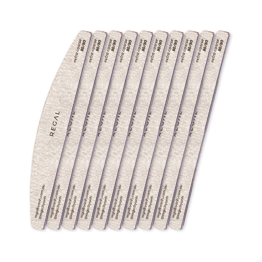 harbour bridge extra coarse 80/80 nail file 10 pack